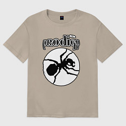 Футболка оверсайз женская The prodigy ant, цвет: миндальный