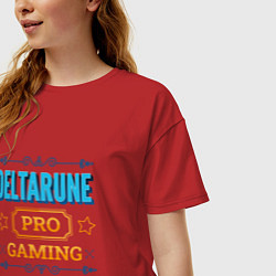 Футболка оверсайз женская Игра Deltarune PRO Gaming, цвет: красный — фото 2