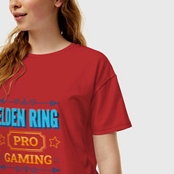 Футболка оверсайз женская Игра Elden Ring PRO Gaming, цвет: красный — фото 2