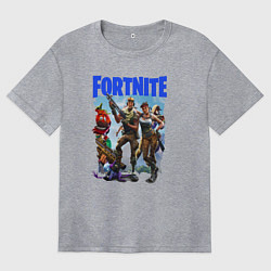 Женская футболка оверсайз FORTNITE ПЕРСОНАЖИ ИГРЫ