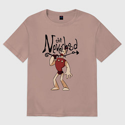 Футболка оверсайз женская The neverhood - Klaymen, цвет: пыльно-розовый