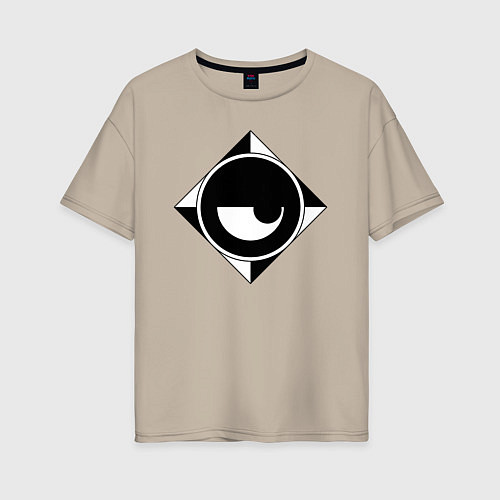 Женская футболка оверсайз Spy x Family Logo / Миндальный – фото 1