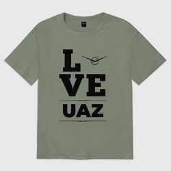 Футболка оверсайз женская UAZ Love Classic, цвет: авокадо