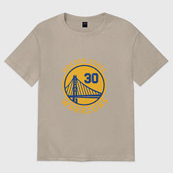 Футболка оверсайз женская GS Warriors, цвет: миндальный