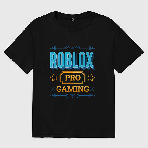 Женская футболка оверсайз Игра Roblox PRO Gaming / Черный – фото 1