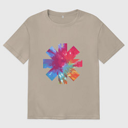 Футболка оверсайз женская RHCP Color, цвет: миндальный