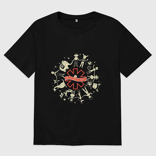 Женская футболка оверсайз RHCP Forever / Черный – фото 1