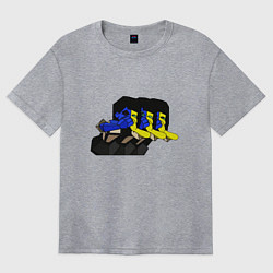 Футболка оверсайз женская Ena vomit, цвет: меланж