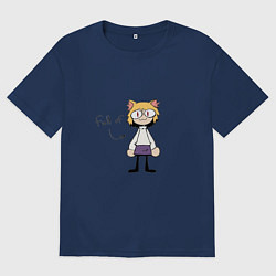 Футболка оверсайз женская Full of neco arc, цвет: тёмно-синий