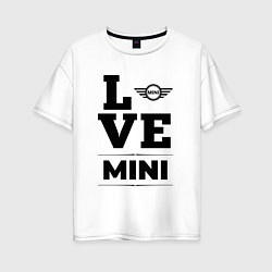 Футболка оверсайз женская Mini Love Classic, цвет: белый