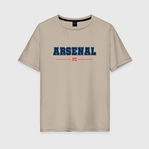 Женская футболка оверсайз Arsenal FC Classic / Миндальный – фото 1