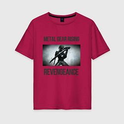 Футболка оверсайз женская Metal Gear Rising: Revengeance - Raiden, цвет: маджента