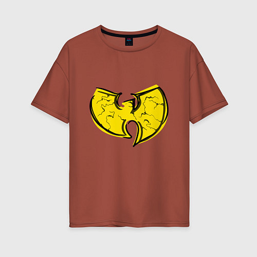 Женская футболка оверсайз Style Wu-Tang / Кирпичный – фото 1