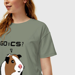 Футболка оверсайз женская Типичный геймер CS:GO, цвет: авокадо — фото 2