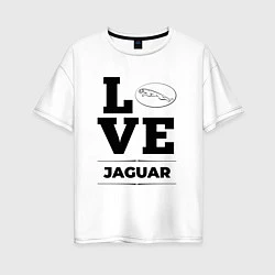 Женская футболка оверсайз Jaguar Love Classic
