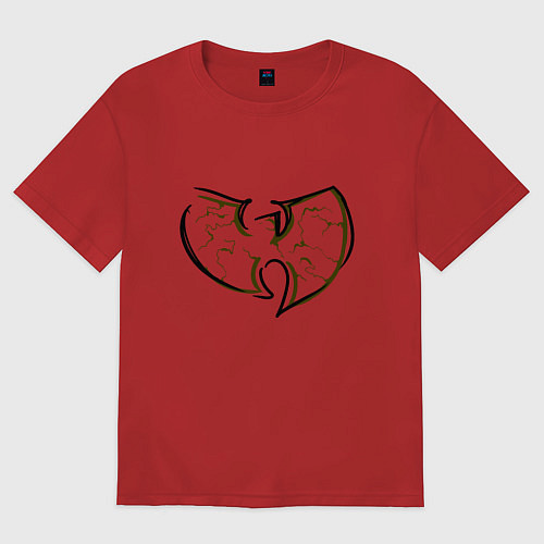 Женская футболка оверсайз Wu-Tang Life / Красный – фото 1