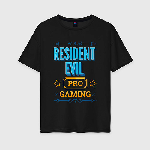 Женская футболка оверсайз Игра Resident Evil pro gaming / Черный – фото 1