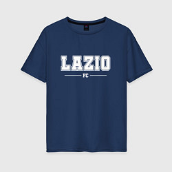 Футболка оверсайз женская Lazio football club классика, цвет: тёмно-синий