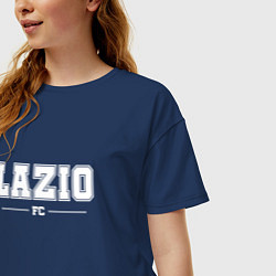 Футболка оверсайз женская Lazio football club классика, цвет: тёмно-синий — фото 2