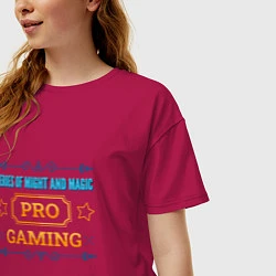 Футболка оверсайз женская Игра Heroes of Might and Magic pro gaming, цвет: маджента — фото 2