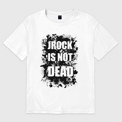 Футболка оверсайз женская JRock is not dead, цвет: белый