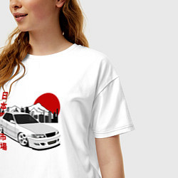 Футболка оверсайз женская Chaser JZX100 Tourer V, цвет: белый — фото 2