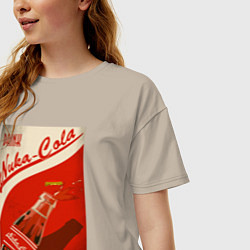 Футболка оверсайз женская Drink nuka - cola, цвет: миндальный — фото 2