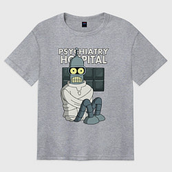 Футболка оверсайз женская Bender - hospital, цвет: меланж