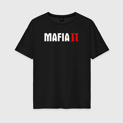 Женская футболка оверсайз Mafia 2 - games / Черный – фото 1
