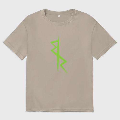 Женская футболка оверсайз Cyberpunk - Команда Дэвида / Миндальный – фото 1