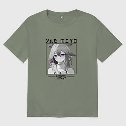 Женская футболка оверсайз Яэ Мико жрица