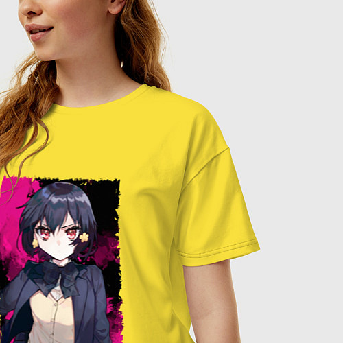 Женская футболка оверсайз Sweet Ai Mizuno - Зомбилэнд Сага Месть / Желтый – фото 3