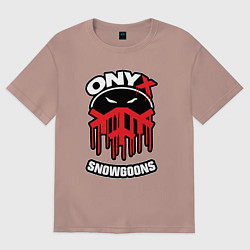 Футболка оверсайз женская Onyx - snowgoons, цвет: пыльно-розовый