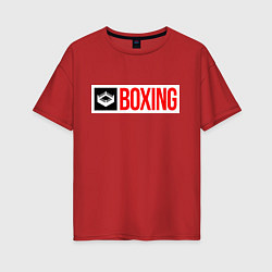 Женская футболка оверсайз Ring of boxing