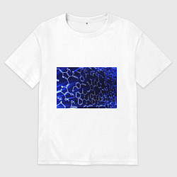 Футболка оверсайз женская Графическая химия, цвет: белый