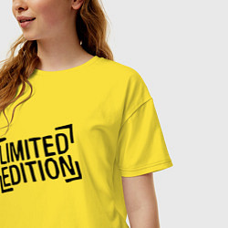 Футболка оверсайз женская Limited edition - Minimalism, цвет: желтый — фото 2