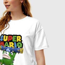 Футболка оверсайз женская Super Mario - Spike - Character, цвет: белый — фото 2