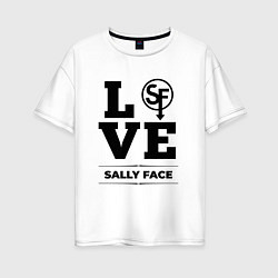 Футболка оверсайз женская Sally Face love classic, цвет: белый