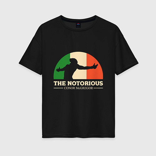 Женская футболка оверсайз The Notorious / Черный – фото 1