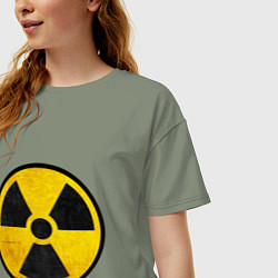 Футболка оверсайз женская Atomic Nuclear, цвет: авокадо — фото 2