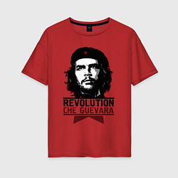 Футболка оверсайз женская Revolution hero, цвет: красный