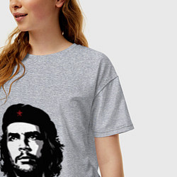 Футболка оверсайз женская Ernesto Che Guevara, цвет: меланж — фото 2