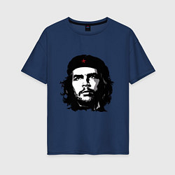Футболка оверсайз женская Ernesto Che Guevara, цвет: тёмно-синий