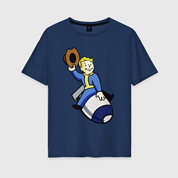 Женская футболка оверсайз Vault boy - bomb rider