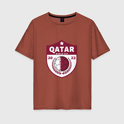 Женская футболка оверсайз Qatar - World Cup