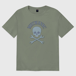 Футболка оверсайз женская Механика, цвет: авокадо