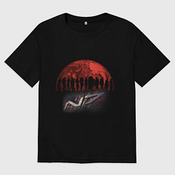 Футболка оверсайз женская Team Shepard, цвет: черный