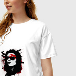 Футболка оверсайз женская Madonna american life, цвет: белый — фото 2