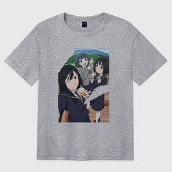 Футболка оверсайз женская Подруги вместе - Super Cub, цвет: меланж