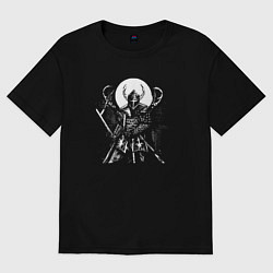 Женская футболка оверсайз The mad knight